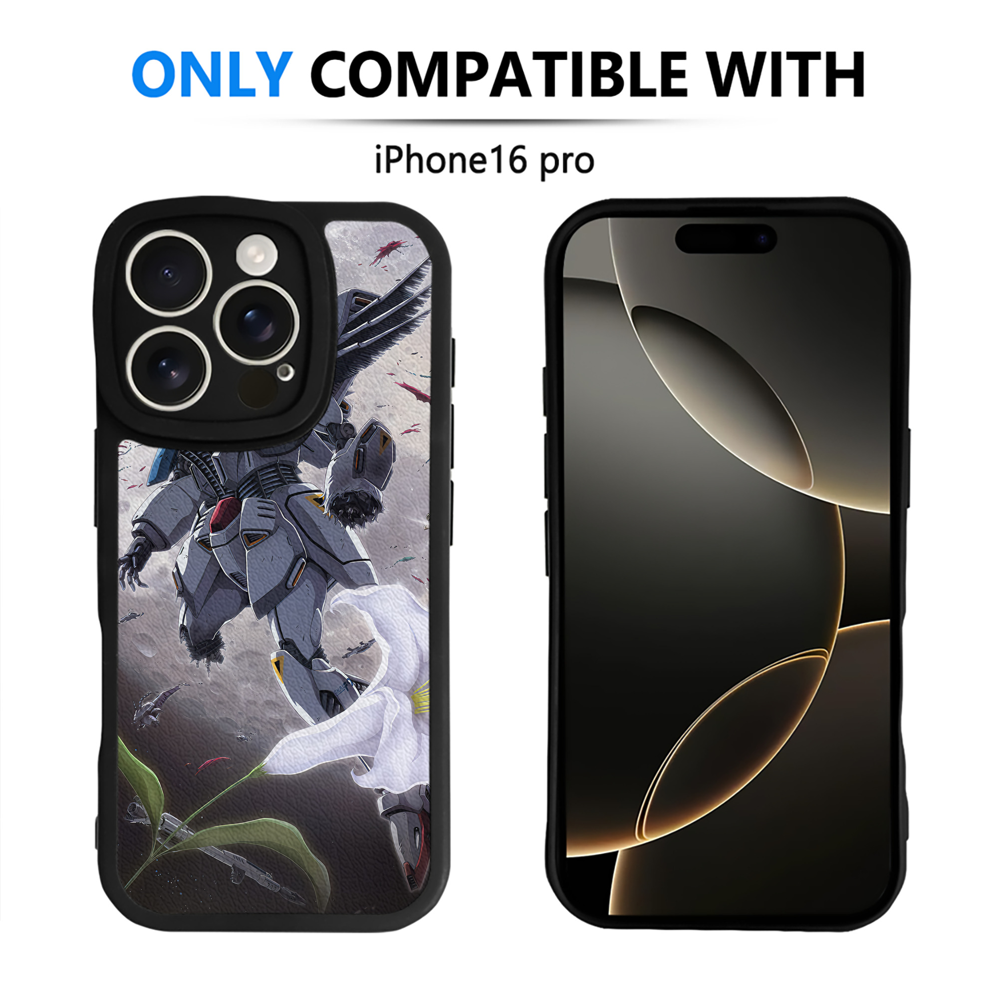 （画像用） 機動戦士ガンダム Mobile Suit Gundam 【iPhone 16シリーズ対応】シリコンスマホケース（レザー調） 材質：シリコン